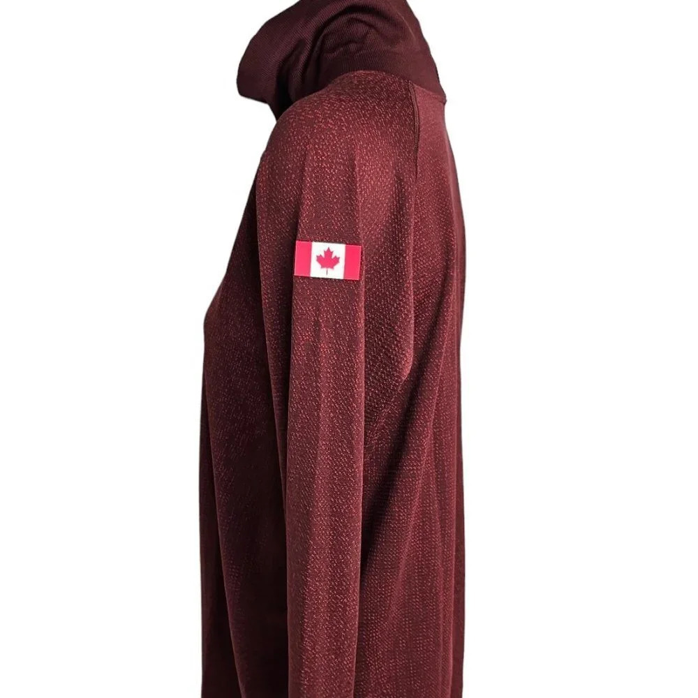 Lululemon Women's Team Canada Swiftly Tech Turtleneck 2.0 Size 12 Rare - Picture 2 of 12